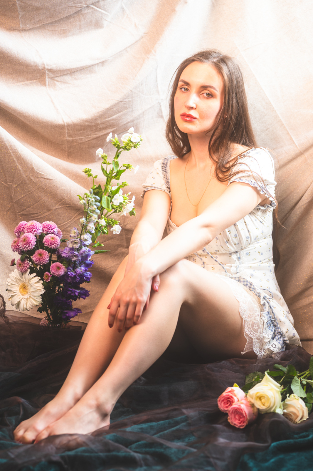 Portrait of Ellina — dramatic lighting, Brussels